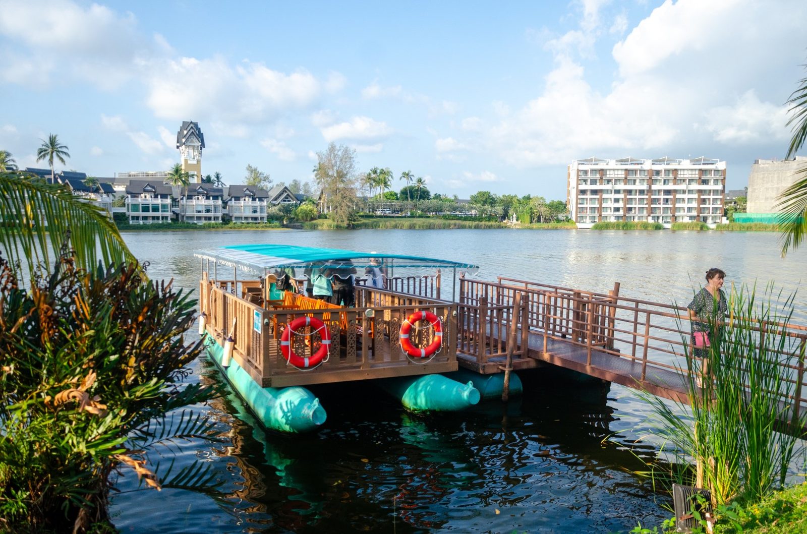 Lake ferry at Canal Village, Laguna Phuket
